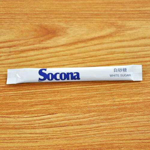 Socona白砂糖咖啡糖包黑咖啡伴侣专用白糖包调糖5g*100条小包装糖