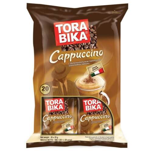 进口卡布奇诺咖啡印尼TORABIKA俄罗斯风味速溶意式三合一玛奇朵