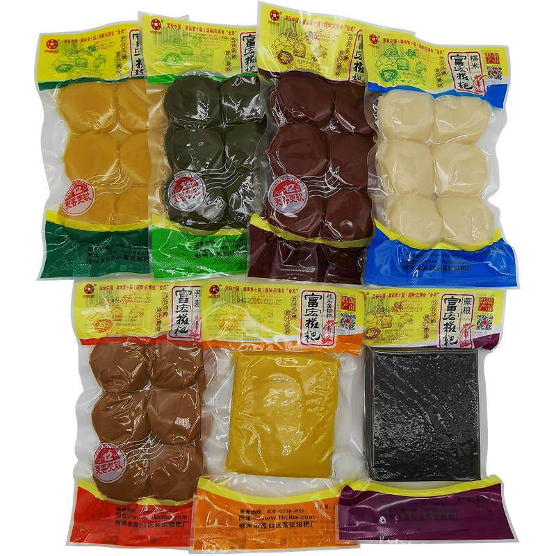 湖南郴州特产糍粑胡富宏年糕原味野菜糯米粑粑 248g*2袋 特色美食