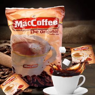 俄罗斯进口畅销产马来西亚美卡菲三合一速溶咖啡1000克50小包饮品