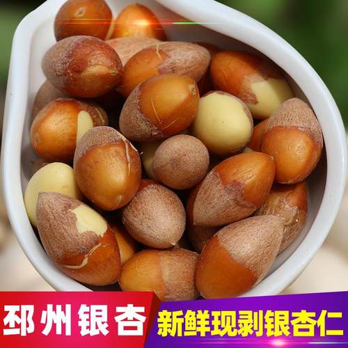 【现剥银杏仁3斤装】白果银杏果无漂白送食谱泰兴大佛指新鲜银杏