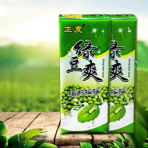 日期新鲜正麦绿豆爽绿豆沙夏日清凉解暑饮料整箱包邮