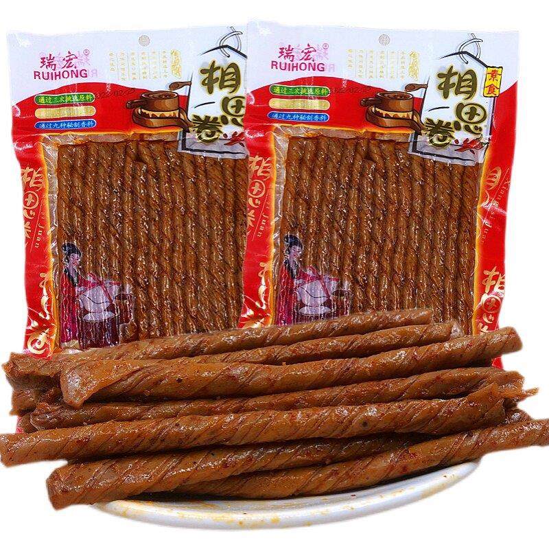 130g/袋瑞宏相思卷香辣豆干豆卷豆制品辣条网红同款休闲零食包邮