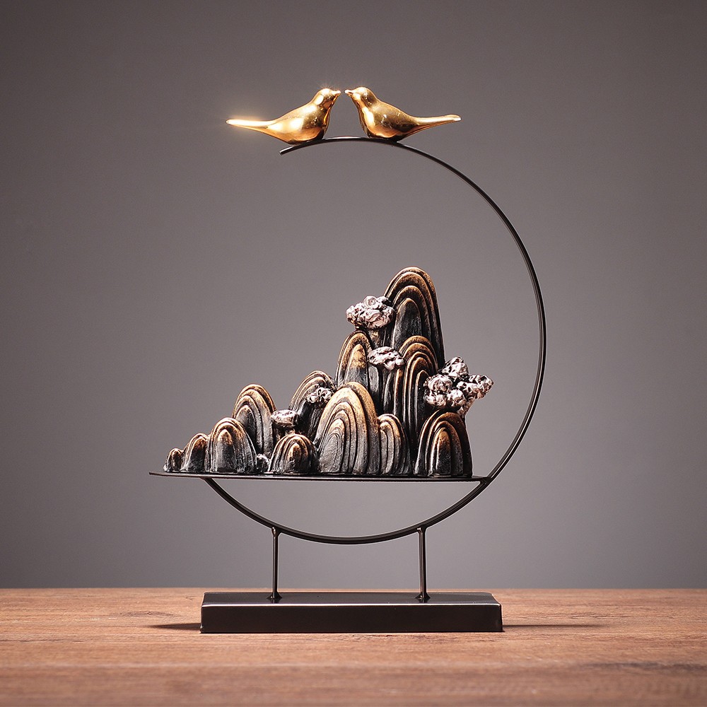 新中式茶几办公室桌面玄关客厅酒柜电视柜摆件家居装饰品工厂现货