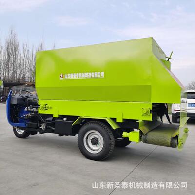 驾牛场养殖投料殖车现货双向自动撒料车人工驶养投料车KSO报价
