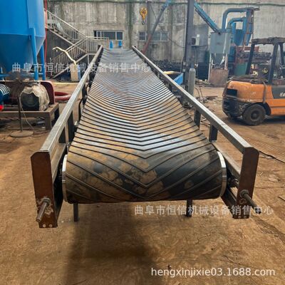 南京压滤机污泥10m长皮带输送机 泥饼泥沙爬坡皮带输送机zcjb直供
