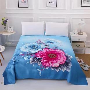 1.5米1.8米2米床用加宽亲肤柔软结婚庆 大床单3D印花定位加厚床单