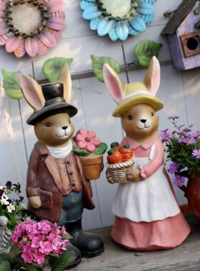 兔子花园摆件别墅庭院装饰户外卡通园林景观雕塑小品彷真动物摆设