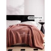 沙发毛毯 床上毛毯 披肩毛毯 a级高品质纯色针织毛毯 manyujia