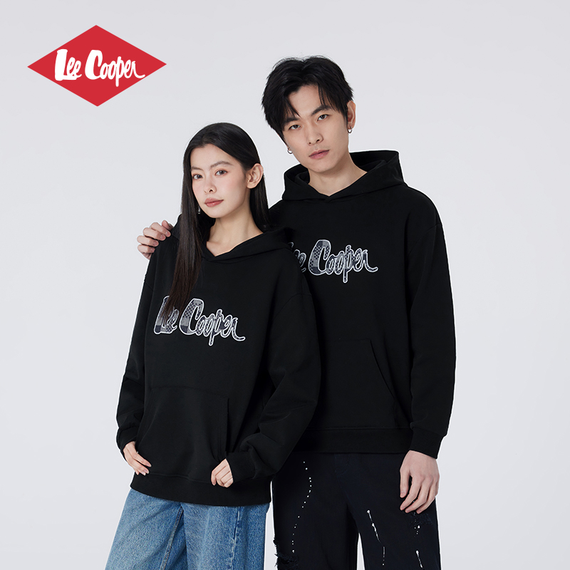 Lee Cooper/李库珀 情侣休闲宽松连帽潮牌卫衣2025年秋季男女同款