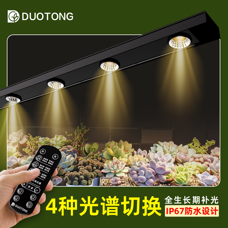 多彤全光谱多肉补光上色灯切光谱