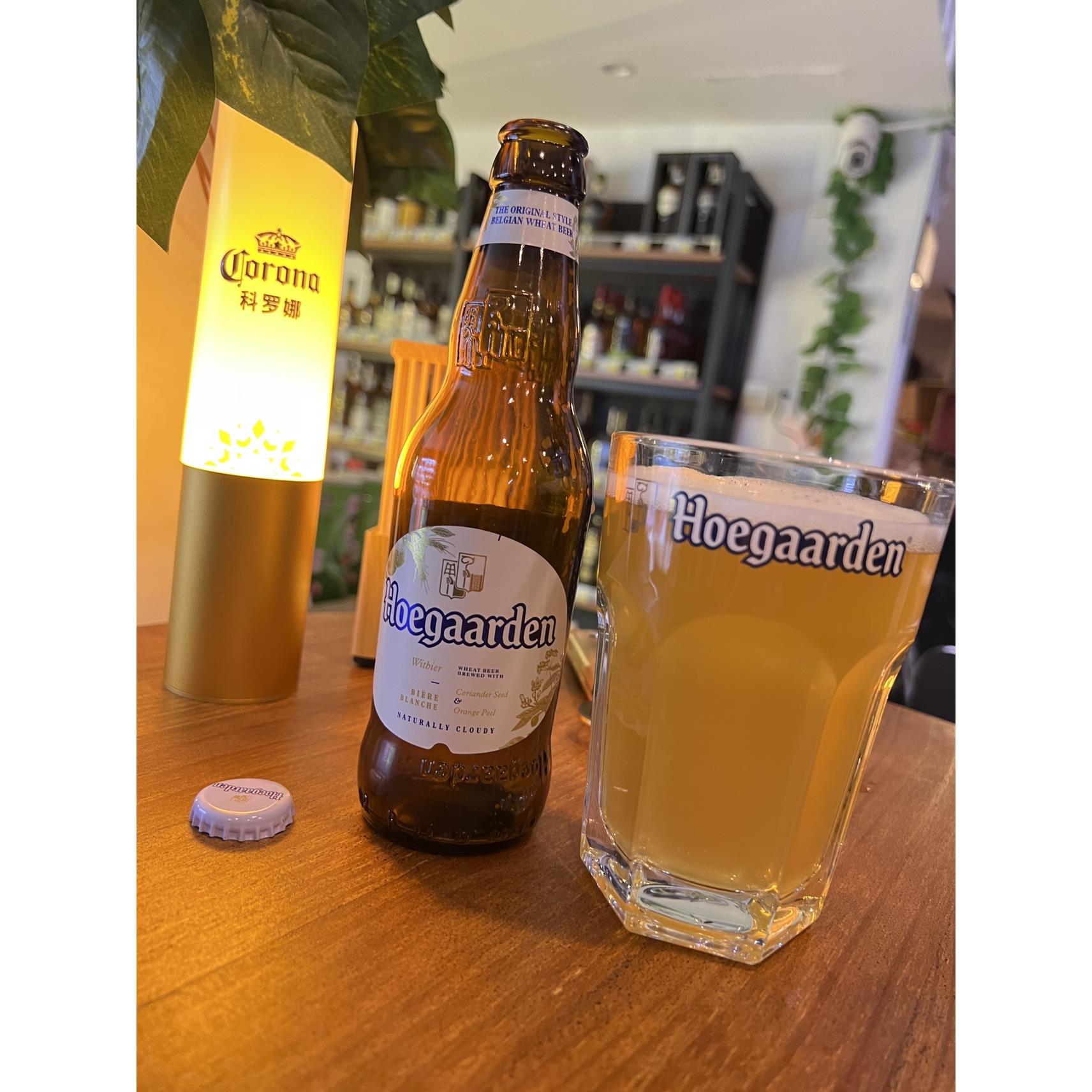 Hoegaarden福佳白保加利亚原装进口六角加厚啤酒杯超大玻璃杯家用