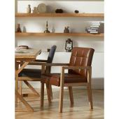 梵辰简约网红猫抓皮民宿餐厅桌ins风格 家用现代靠背梳妆凳椅子