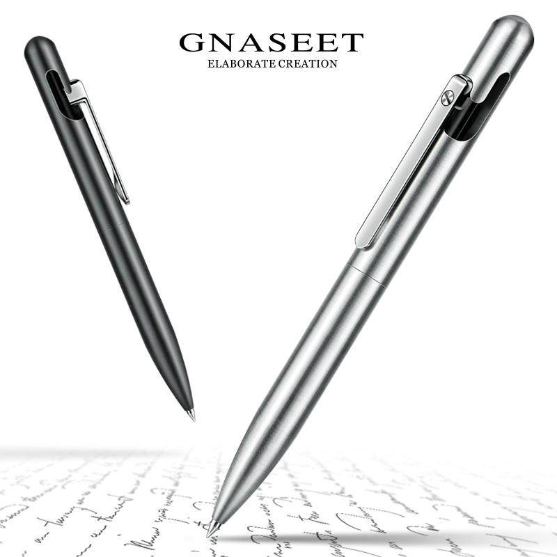 GNASEET宝珠笔重手感金属中性笔签字笔高档商务定制随手礼办公笔