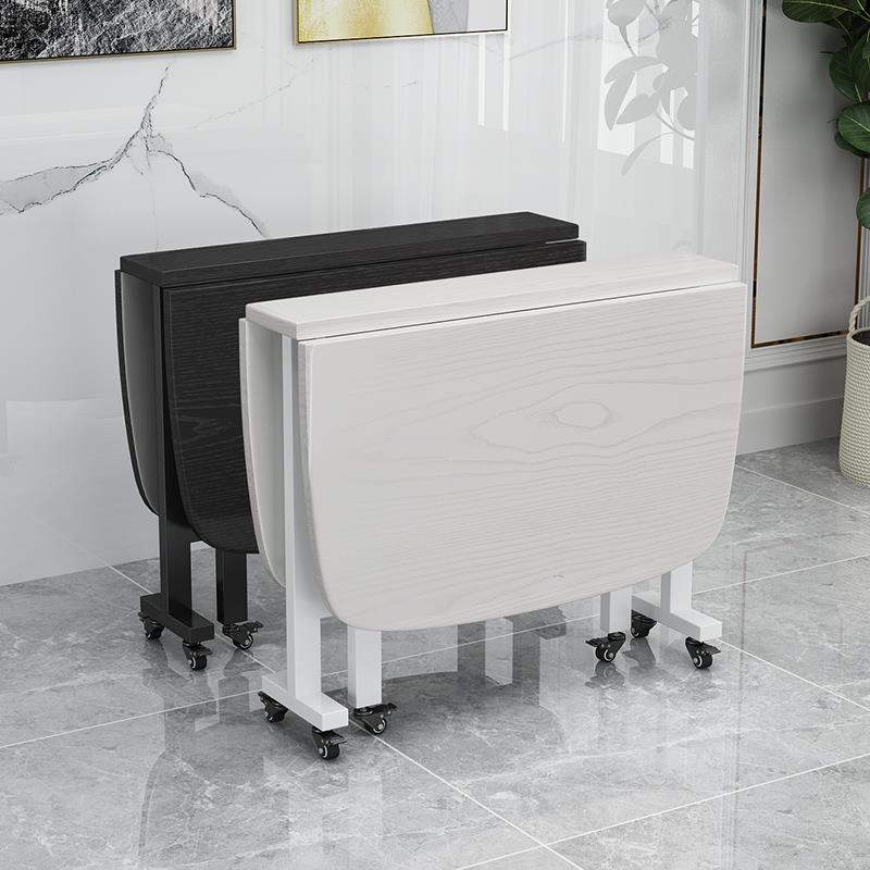 折叠桌子小型餐桌家用长方形出租房简易吃饭桌4-8人户外摆摊桌椅