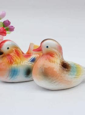 情侣鸳鸯现代家居装饰品家饰卧室摆件陶瓷工艺品摆设结婚礼物