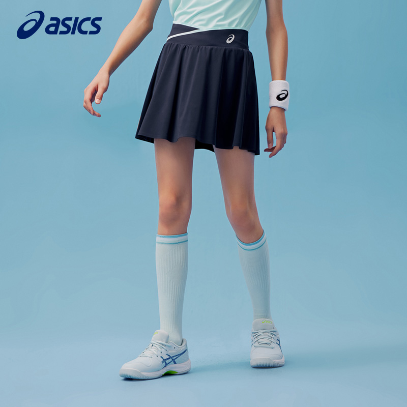 ASICS/亚瑟士童装2024年女童夏新款轻薄柔软飘逸运动网球裙短裙子