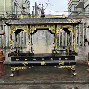 寺庙香炉铸铁大型香火炉宗祠祠堂长方形天地炉景区户外插香生铁炉