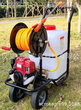 96143农用电动喷器园林手推式管打药机拉农药喷洒机雾汽油喷洒机