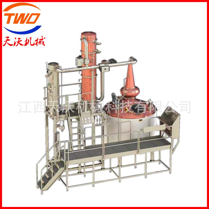 大型谷物威士忌生产酿造设备紫铜蒸馏设备全自动酿酒蒸馏欢迎咨询