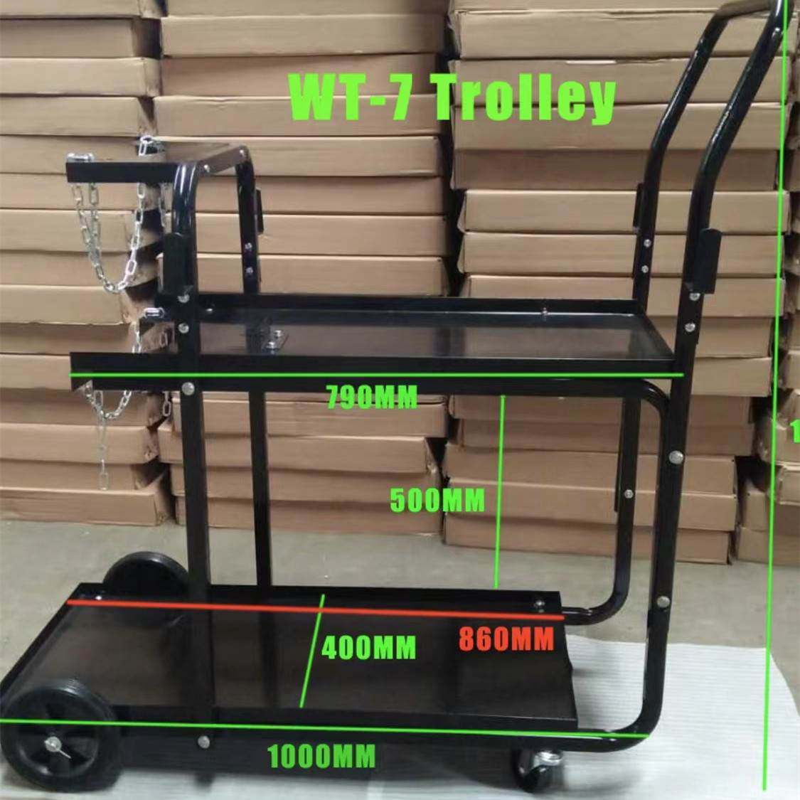 新电焊机氩弧焊二保焊小推车工具车架子手推车多功能收纳架子移品