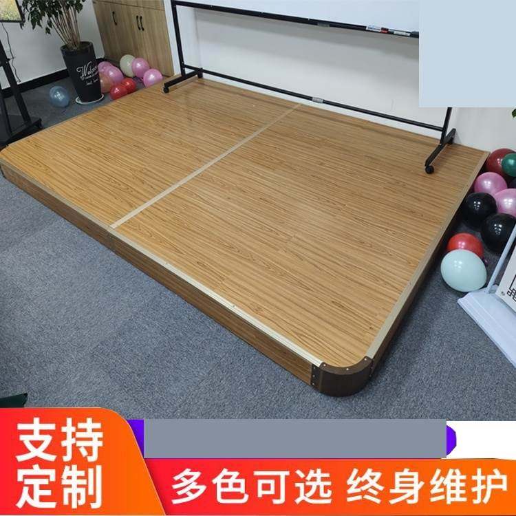 教室讲台教学地台讲台制木质小舞台弧形学校幼儿园舞蹈演出会直销