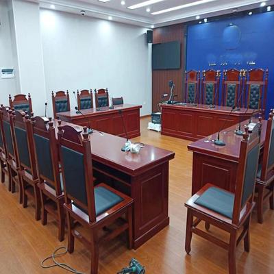 定制听证室桌椅社区矫正室家具法官台审判桌书记桌椅法庭家具现货