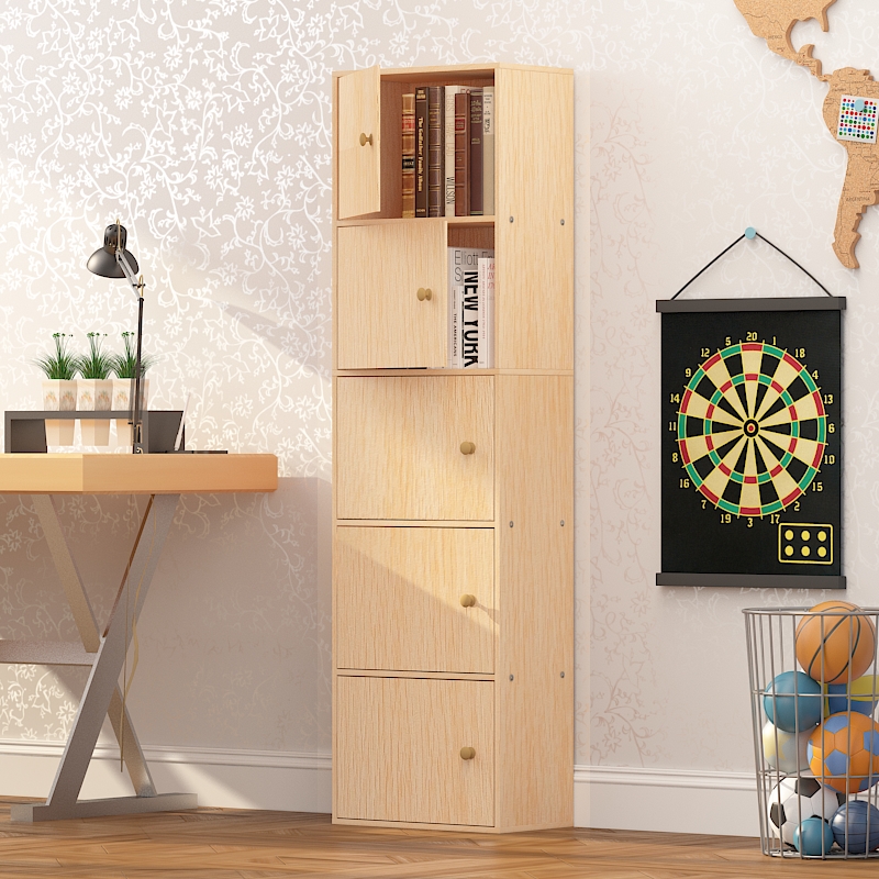 经济型加大加深书柜书架带门储物柜简约现代置物柜自由组合落地柜