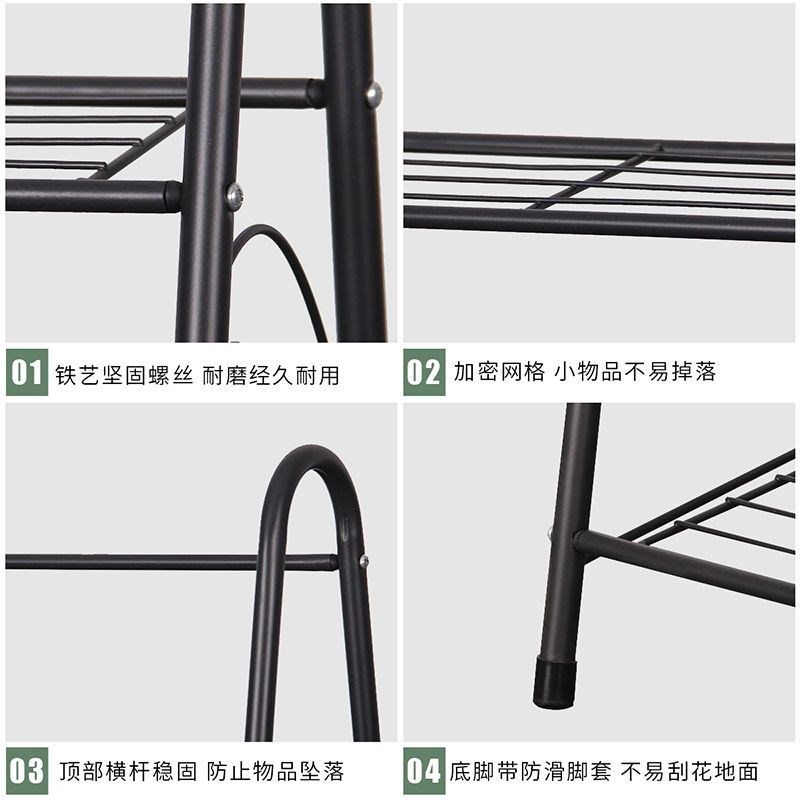 花架多层铁艺客厅阳台置物架简约现代落地式绿萝多肉简易花盆托架