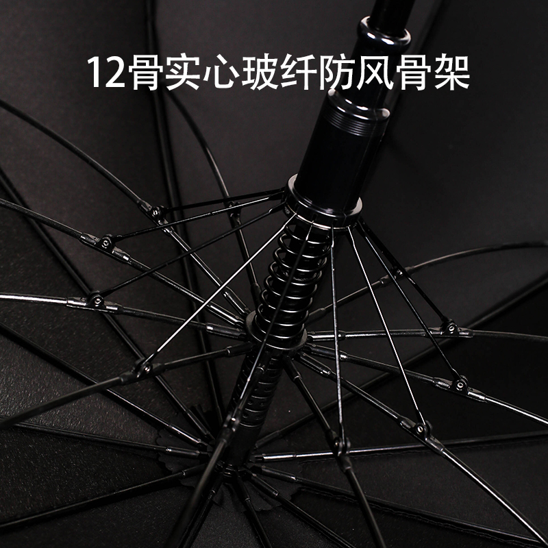 复古英伦12骨防风暴雨实木弯钩绅士直杆大号自动男女长柄双人雨伞