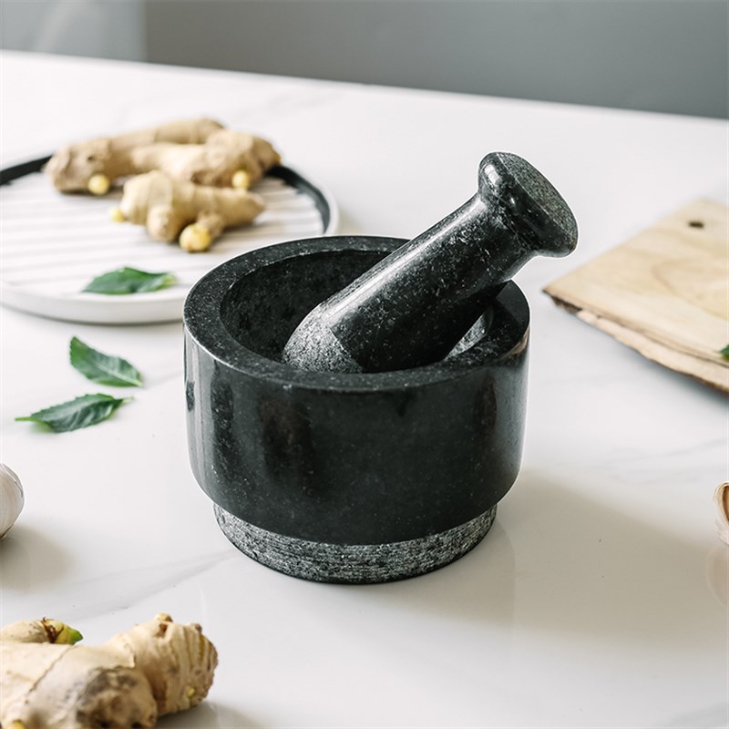 妙HOME 蒜缸 捣蒜罐 家用 艾德思 杵和臼,大理石研磨器