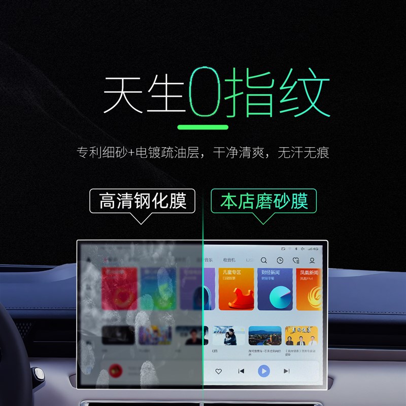 24款适用魏牌新摩卡中控屏幕钢化膜贴膜魏派改装件HI4汽车用品23