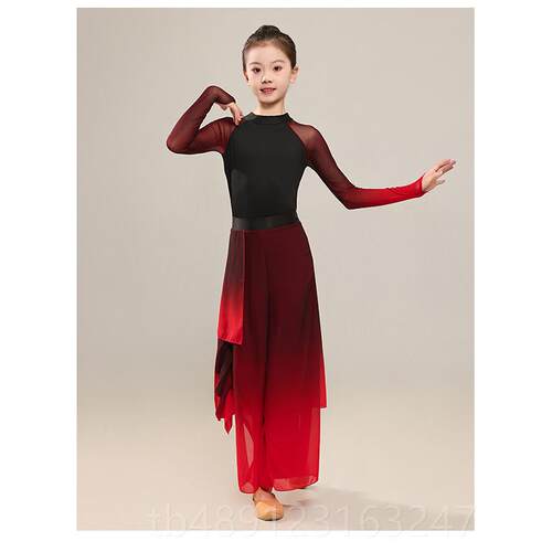 正品六一儿童古典舞蹈秧歌舞民中演出服溯跃龙王舞蹈服装扇子国族