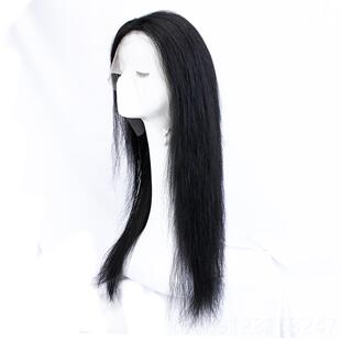 正品许昌整顶全真套发假发头彷真头头皮女前蕾丝套士黑长直真人假
