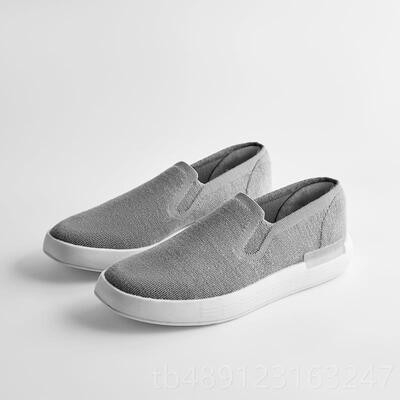 正品透良士善一行新中式布鞋男士羊毛飞织气舒适蹬男脚鞋