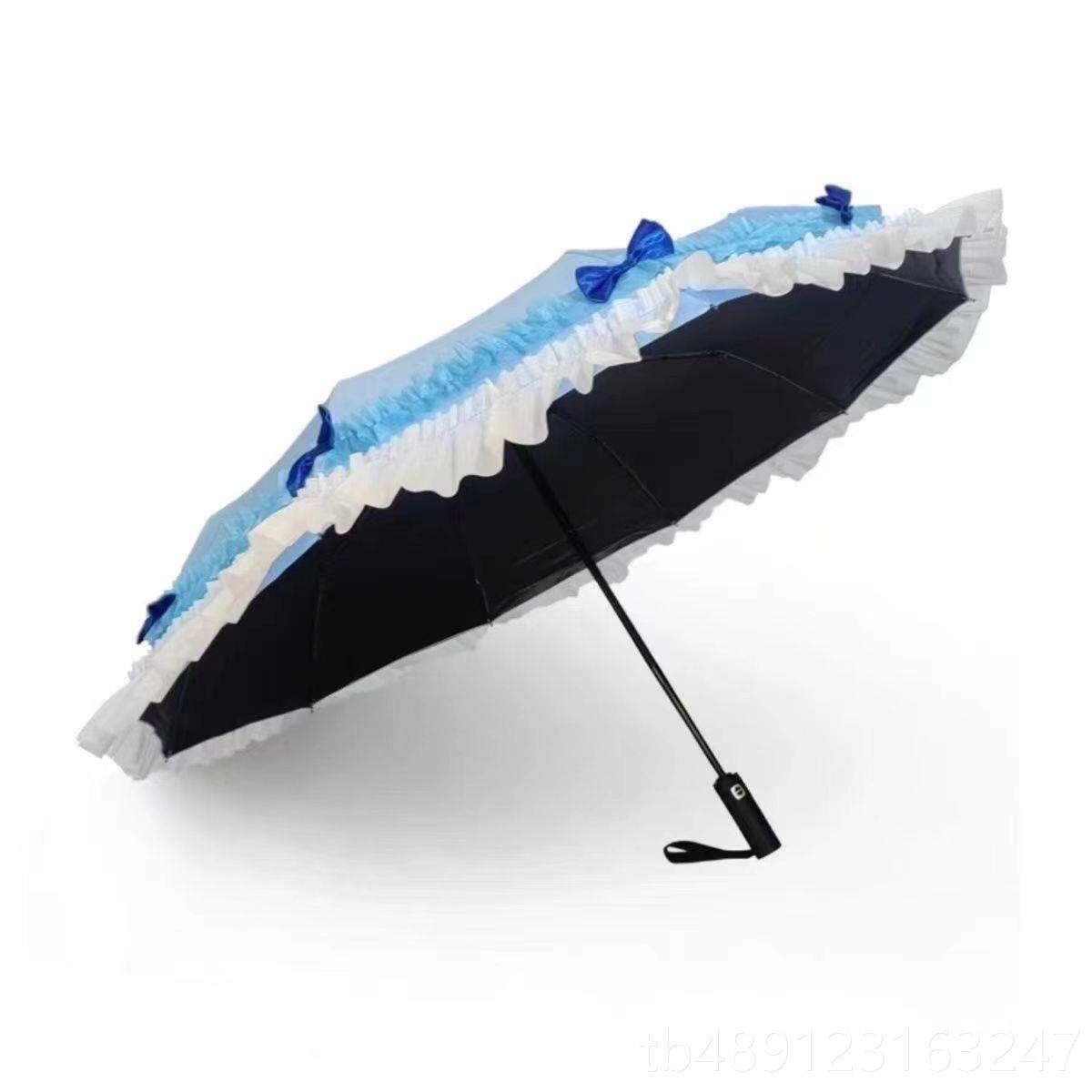 正品抖音伞厂洛雨丽塔六花折叠雨伞晴用两遮阳伞阳伞少女太学生拍