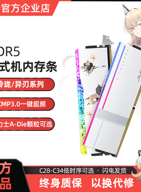 玖合玲珑异刃DDR5台式机电脑内存条6000 6800 7200 16G 32G海力士