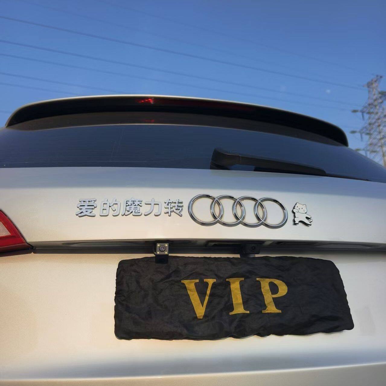 爱的魔力转圈圈奥迪汽车标贴3D贴