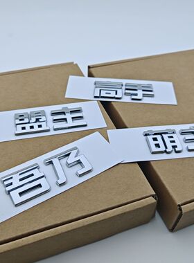 吾乃五菱萌主盟主高手缤果S宏光汽车贴3D立体字实习车标贴