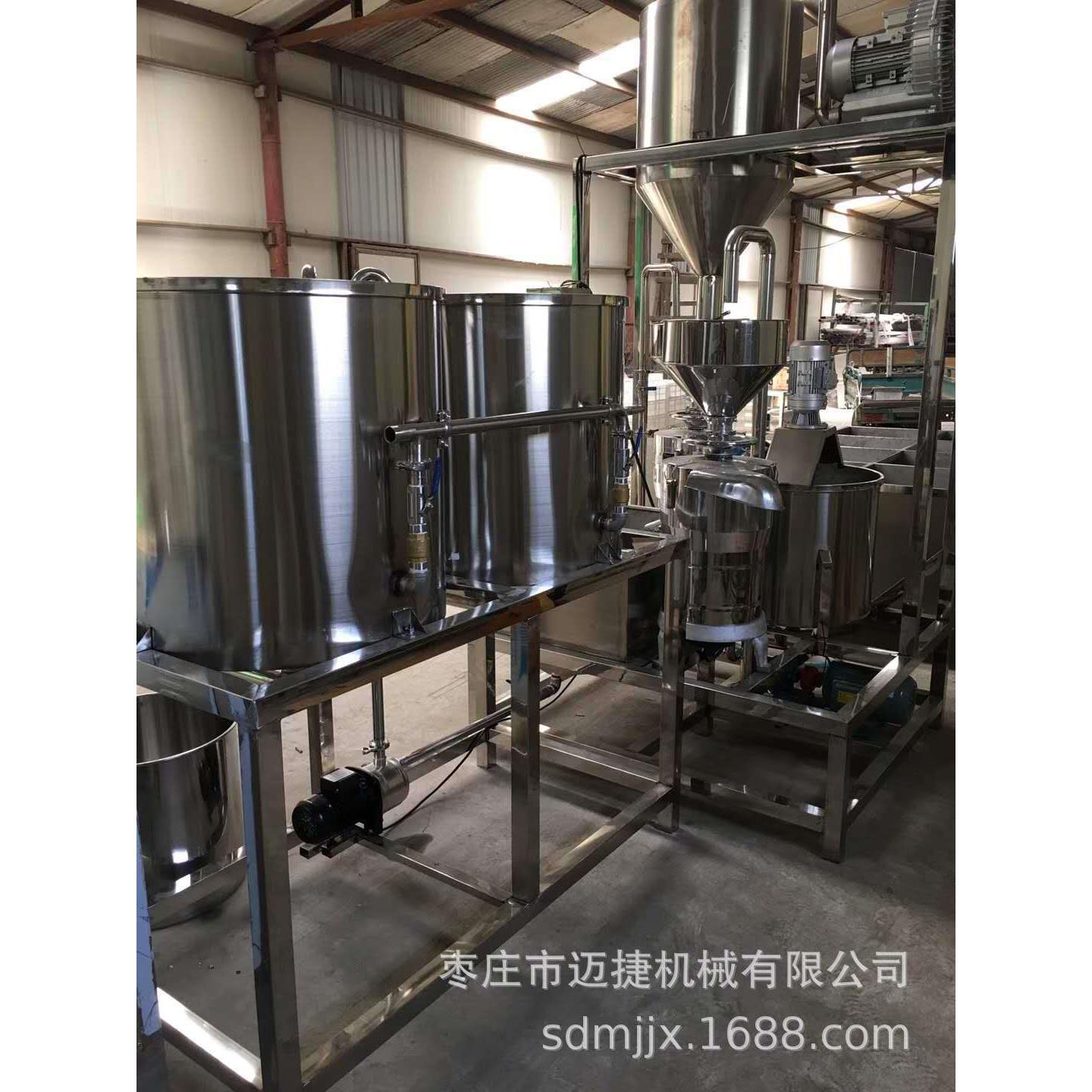 家直销供应磨浆机组大型999三磨联磨浆机视频厂不锈钢浆机