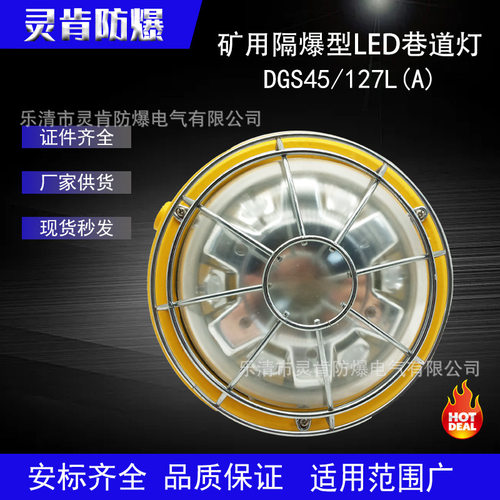 矿用隔爆型LED巷道灯DGS45/127L(A) DGS50/127L(A)井下防爆照明灯