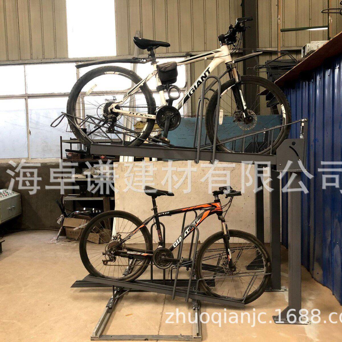 双层立体自行车停放车架非机动车停车架工程验收专用直压式租赁
