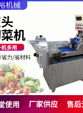 双头切菜机商用货电动多功能全自动切丝切片切丁一体机不锈钢切菜