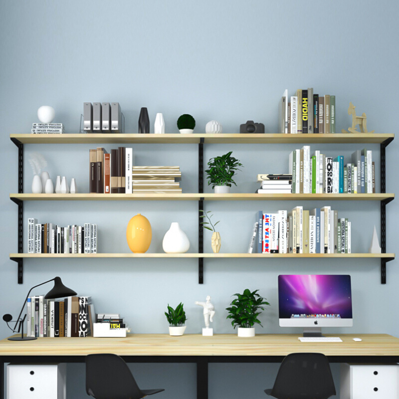 可调活动层板托架铁艺三角支架墙上置物架一字隔板支撑架加厚承重