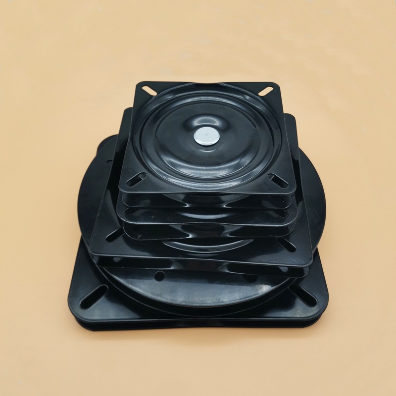 万向转盘旋转台轴承满珠加厚工业方型铁转盘沙发椅子底座吧椅锦标