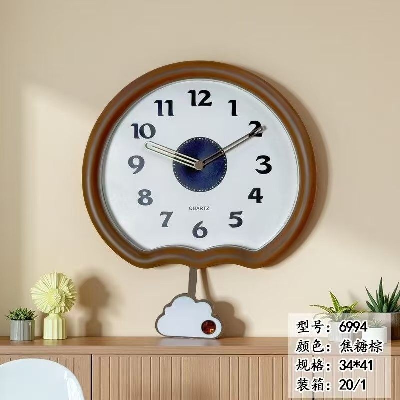 康巴丝云朵钟表挂钟客厅免打孔家用创意轻奢时钟挂墙现代简约钟表,模玩/动漫/周边/娃圈三坑/桌游,文化/体育周边,淘宝优惠券,粉丝福利购,淘宝优惠卷