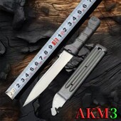 苏联AKM3户外刀防身小刀锋利野外生存水果刀高硬度露营便携随身刀
