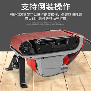 小型砂光机木工平面打磨机台式 工业级砂带机手提式 家用砂纸抛光机