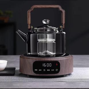 新匠电陶炉1600W家用高档智能定时煮茶器玻璃煮茶壶茶炉茶具套装