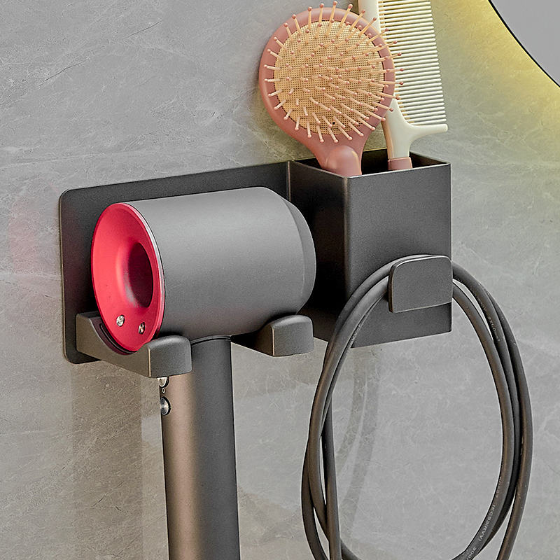 免打孔吹风机收纳置物架